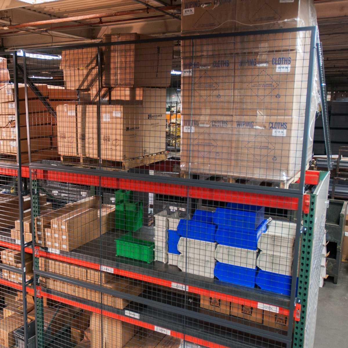 rackback pallet mesh safety wall